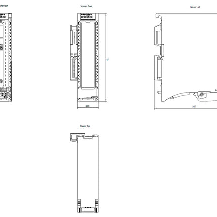 Siemens 6ES7522-1BL01-0AB0, modulo di uscita digitale Siemens Simatic S7 1500.