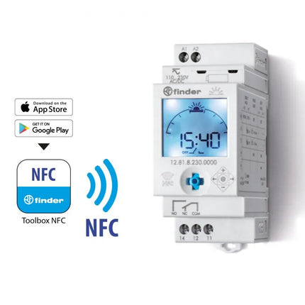 128182300000 | Finder NFC astronomical digital time switch 1 CHANGE 16 A