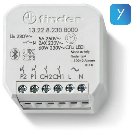 13228230B000 | Finder Yesly built-in 2CH connected multifunction relay
