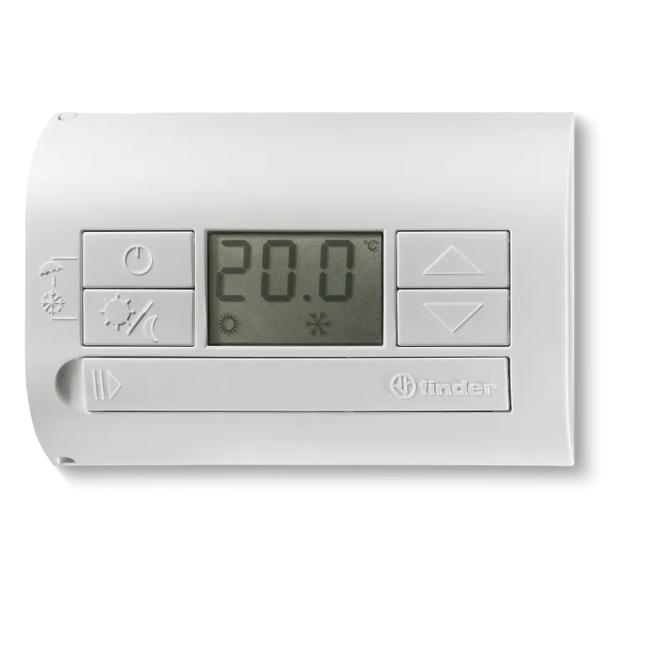 1T3190032000 | Finder termostato digital de pared NEGRO 1CO 5A bat.