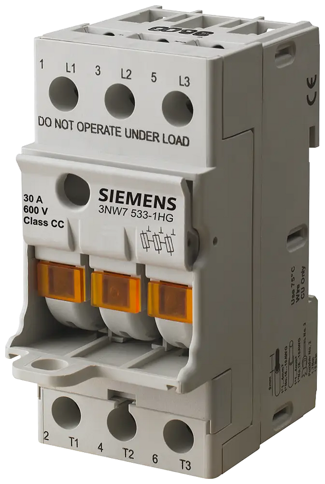 3NW70331 | <tc>Siemens</tc> Sentron. fuse holder for cylindrical cartridges