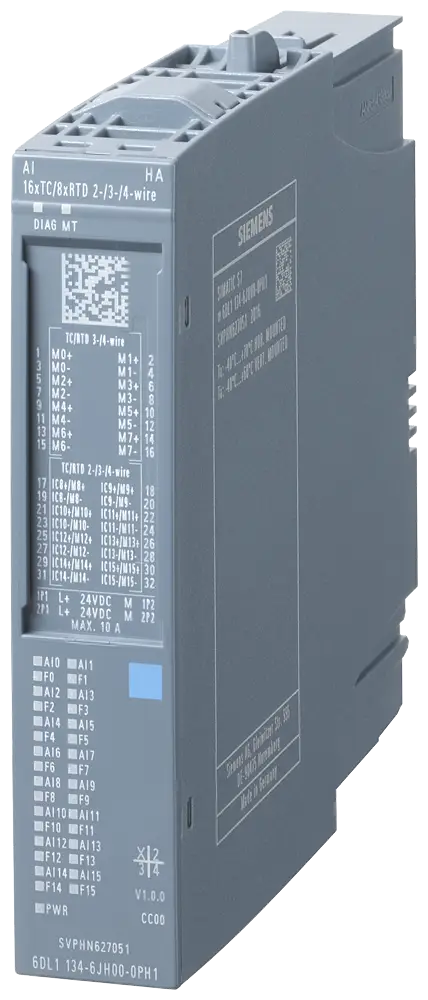6DL11346JH000PH1 | <tc>Siemens</tc> <tc>Simatic</tc> ET 200SP HA. Analog input module