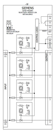 6EP19612BA21 | Siemens Módulo de selectividad Sitop PSE200U 10A