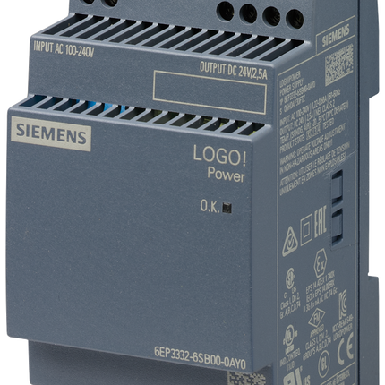 6EP33326SB000AY0 | Siemens logo!Power 24 V / 2.5 A