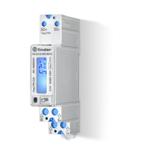 7M2482300010 | Finder 40A single-phase KW energy meter only