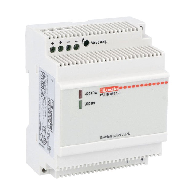 PSL1M05412 | Lovato 12VDC single-phase modular switching power supply. 4.5A/54W