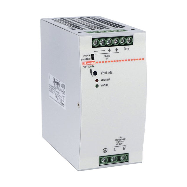 PSL112024 | Lovato Switching power supply. execution for fixing on DIN rail