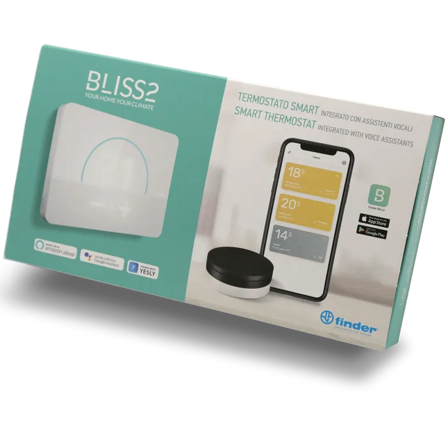 1CB190050007POA | Finder termostato Smart Bliss + Gateway wifi