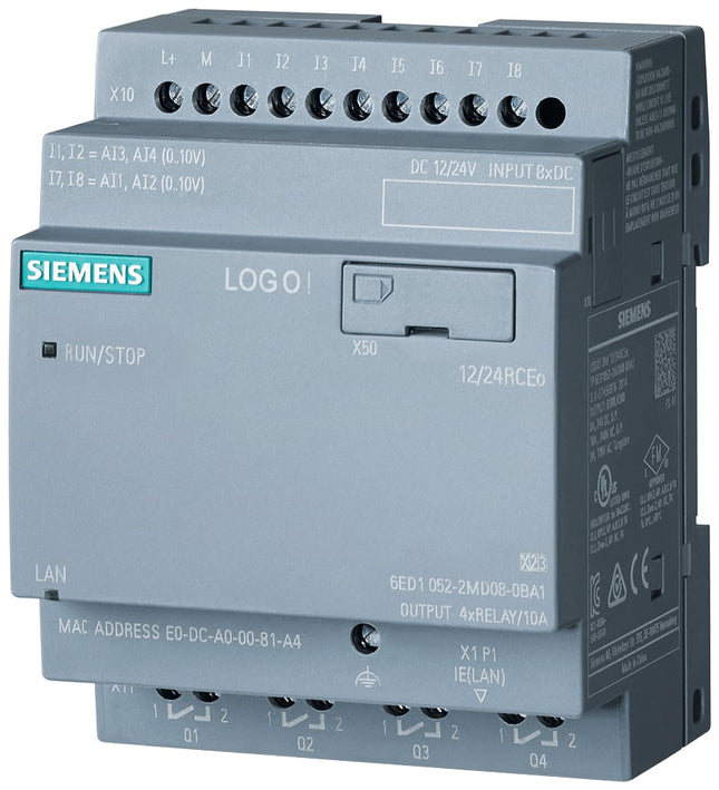 Modulo logico Siemens 6ED1052-2MD08-0BA1 LOGO! 12/24RCE